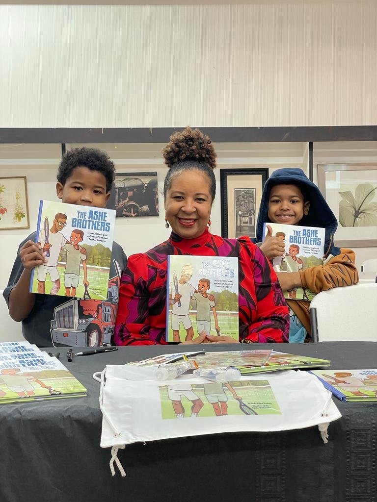 Judy Allen Dodson at a book signing